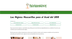 Desktop Screenshot of mascarillasparaelacne.org