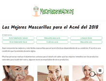 Tablet Screenshot of mascarillasparaelacne.org